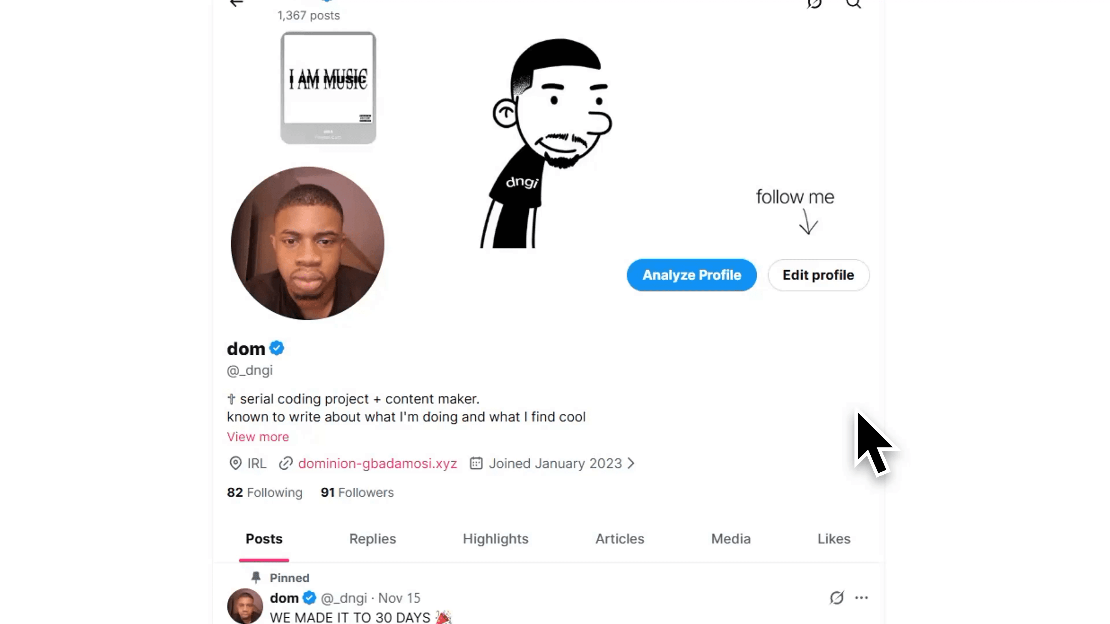 Real-Time Social Media Profile Analysis